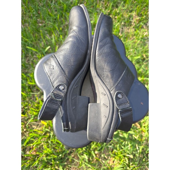 Ariat Black Leather Slingback Mule Clogs Women's Comfort Shoes - Picture 6 of 8